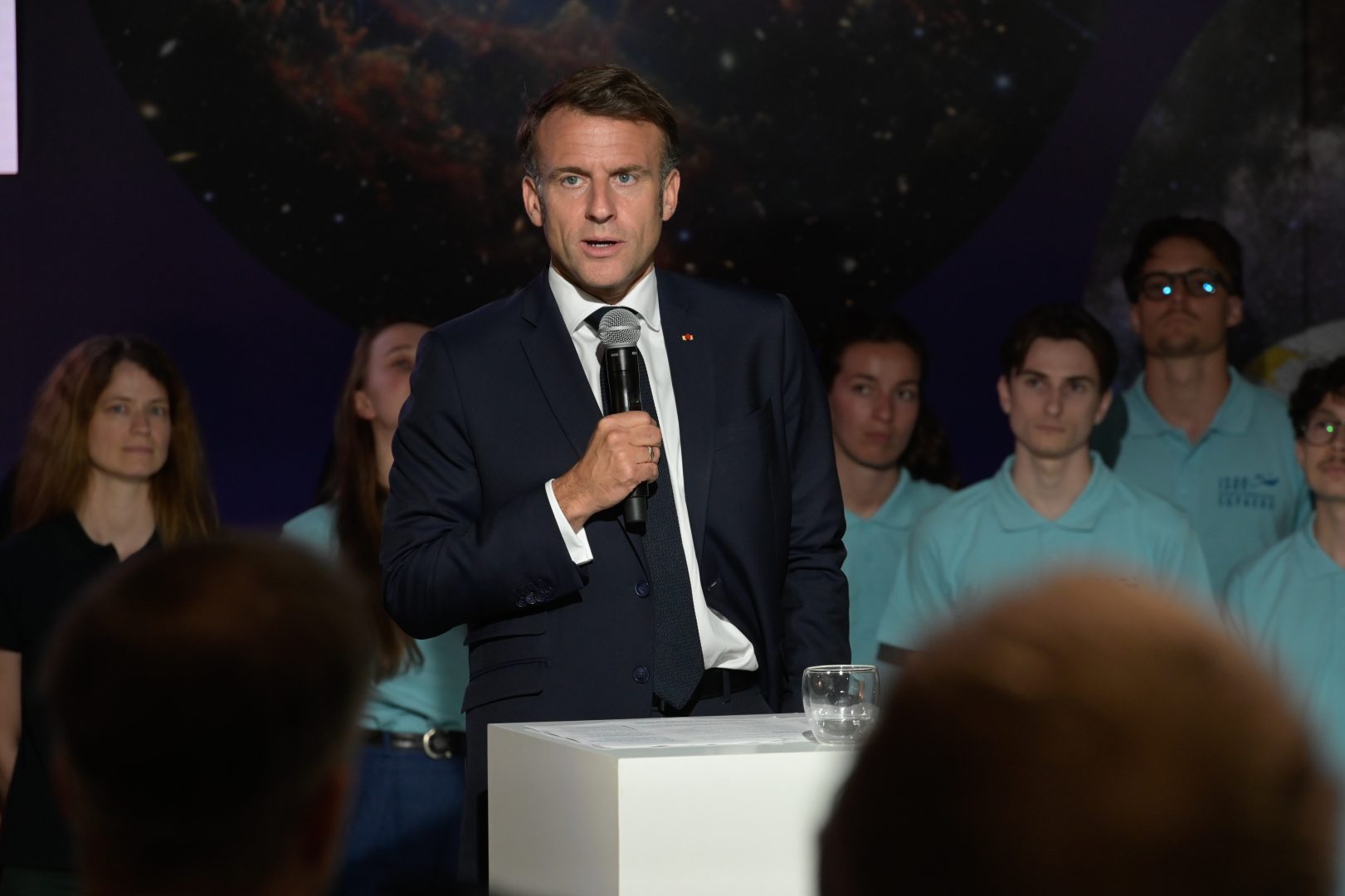 Visite du President de la Republique Emmanuel Macron, Paris Space Hub
55ème Salon International de l'Aéronautique et de l'Espace
Visit of the President of the Republic Emmanuel Macron, Paris Space Hub 55th International Aerospace and Space Show